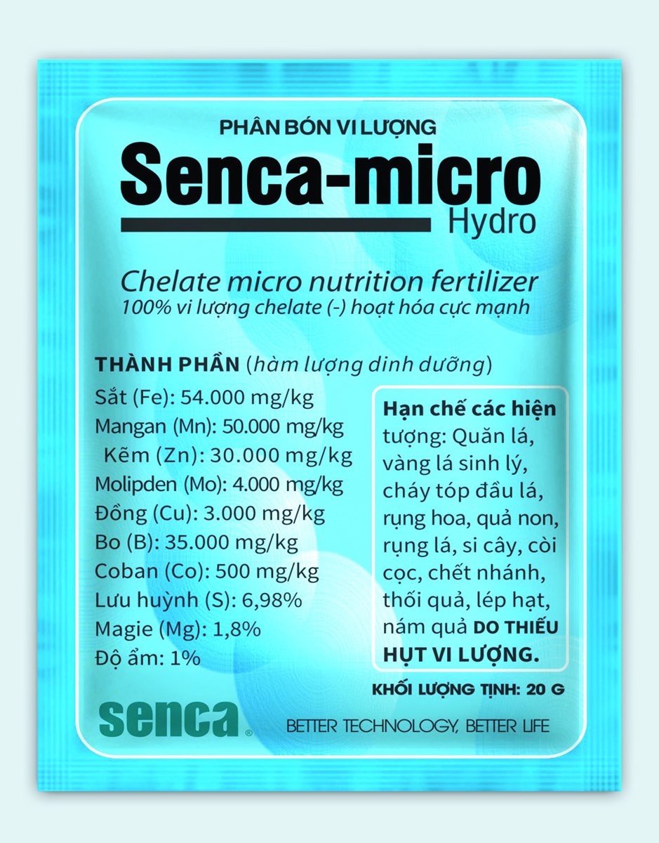 Ảnh sản phẩm SENCA MICRO Hydro 100% Chelate (-) NHẬP KHẨU TỪ ĐỨC